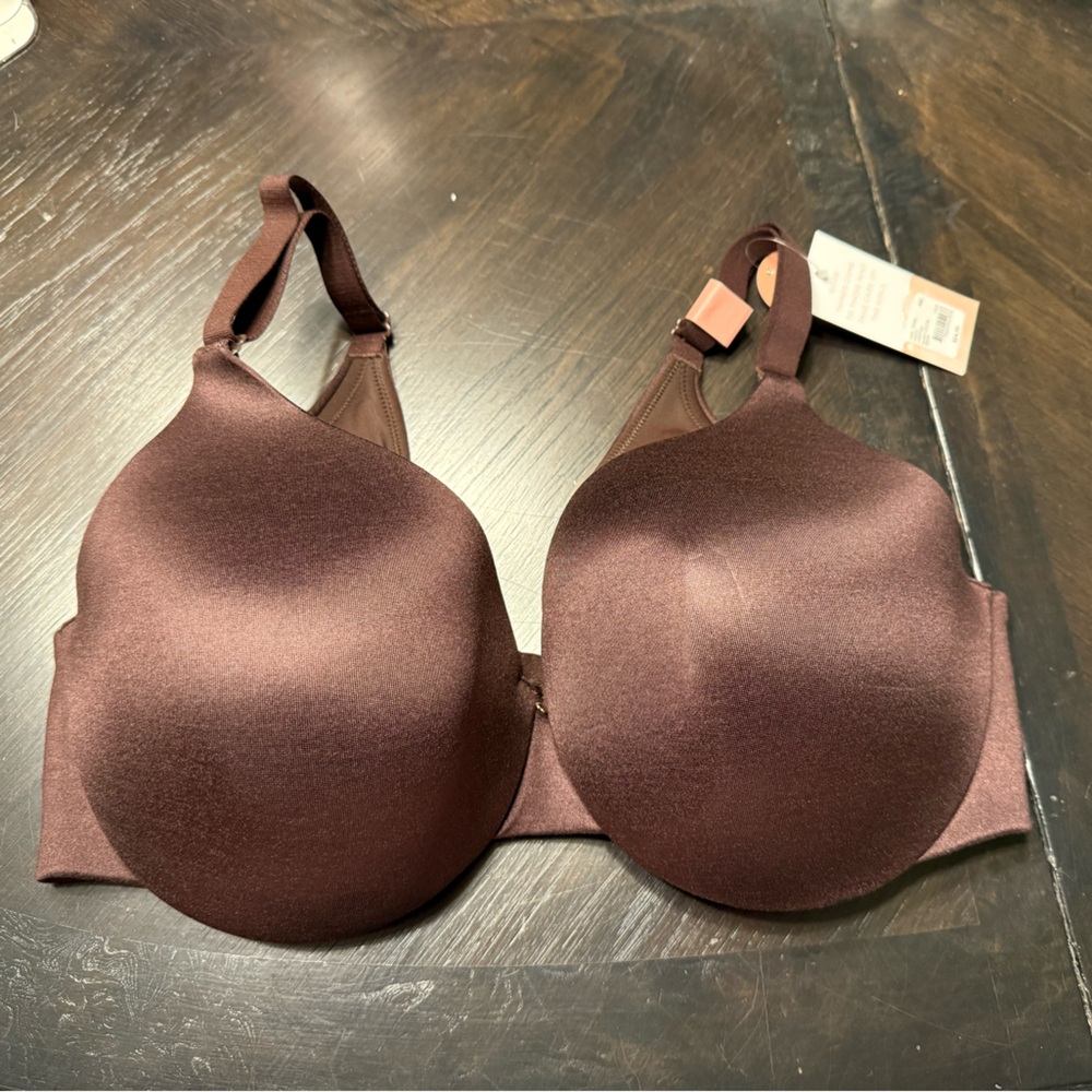 Cacique Invisible Backsmoother Bra Chocolate Plum 42C BRAND NEW